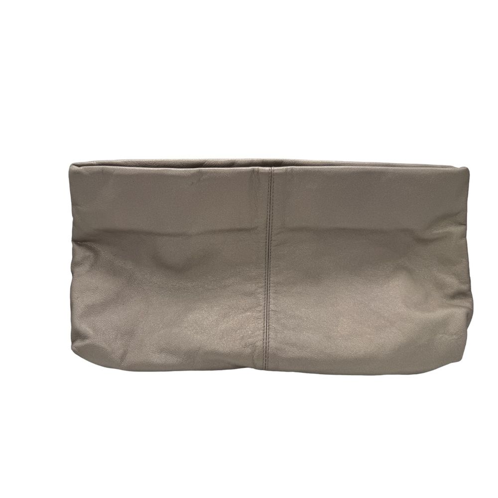 Viva Bags of California Vegan Bronze Metallic Large Full Zippered Clutch